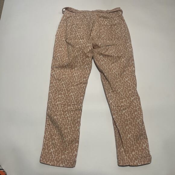 Anthropologie The Wanderer Leopard Print Utility Pants Size 27 Women's Beige - Picture 10 of 11
